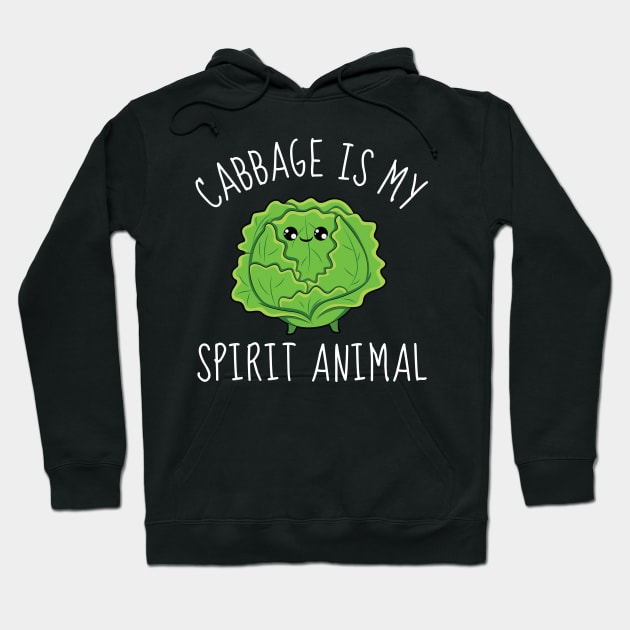 Cabbage: My Crunchy Spirit Animal Hoodie by DesignArchitect